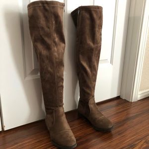 Suede over the knee boots